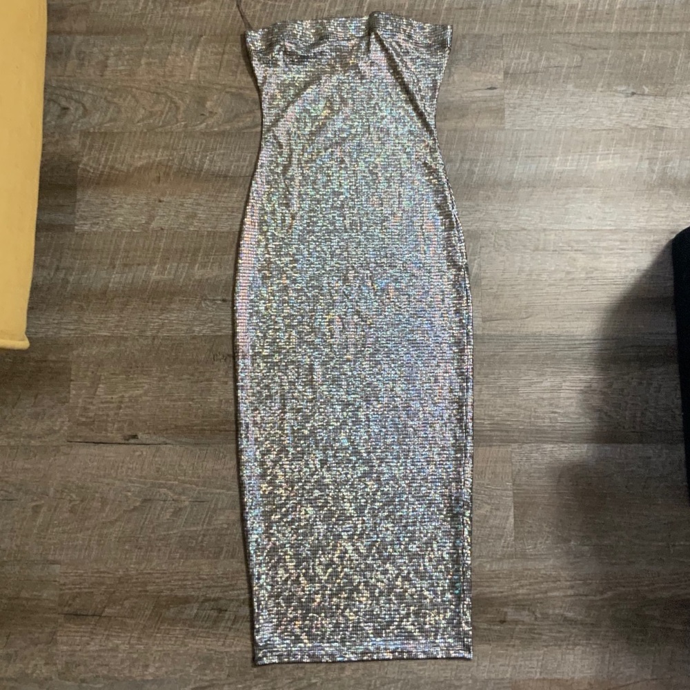Metallic Tube Dress